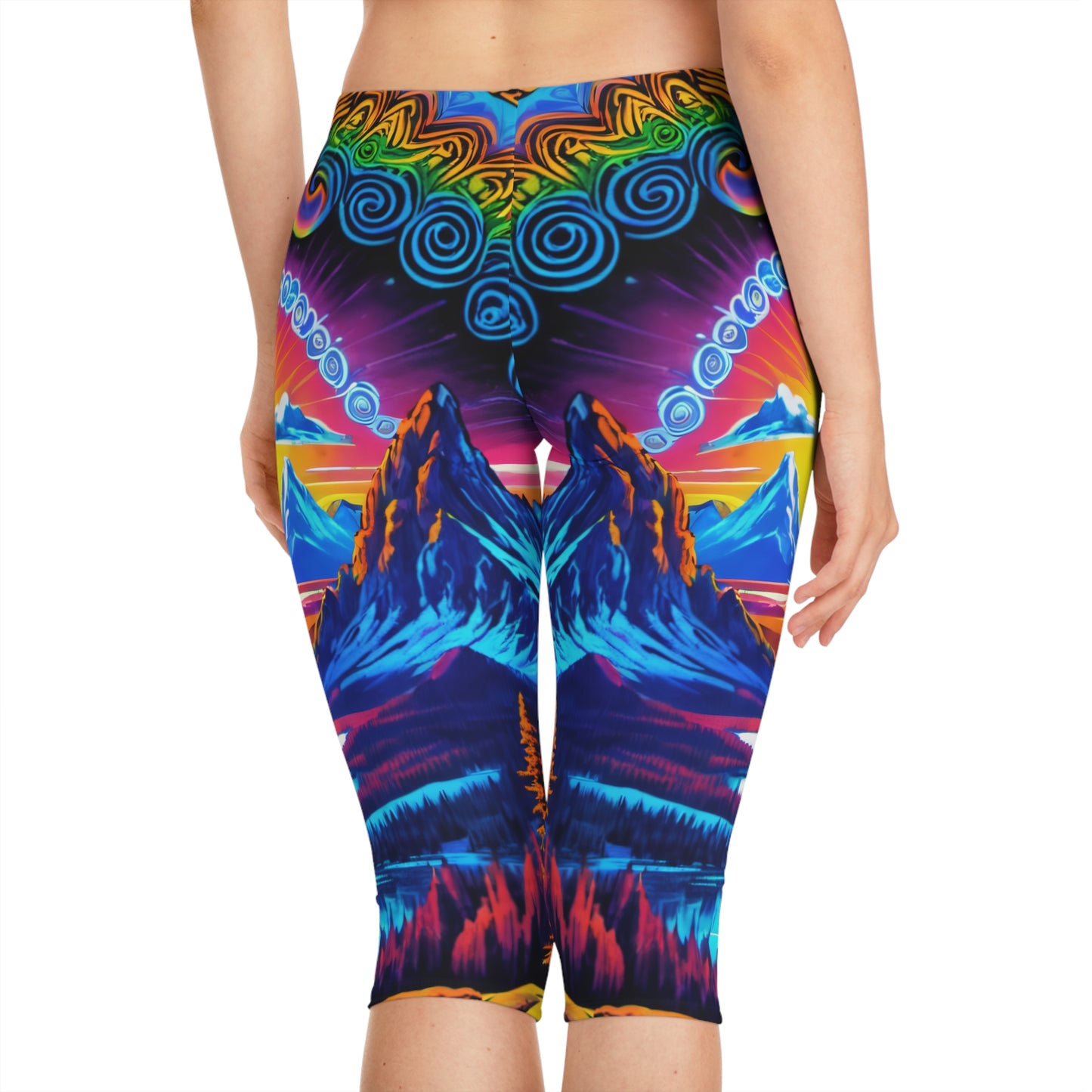 I am the Land Women's Capri Leggings (AOP)