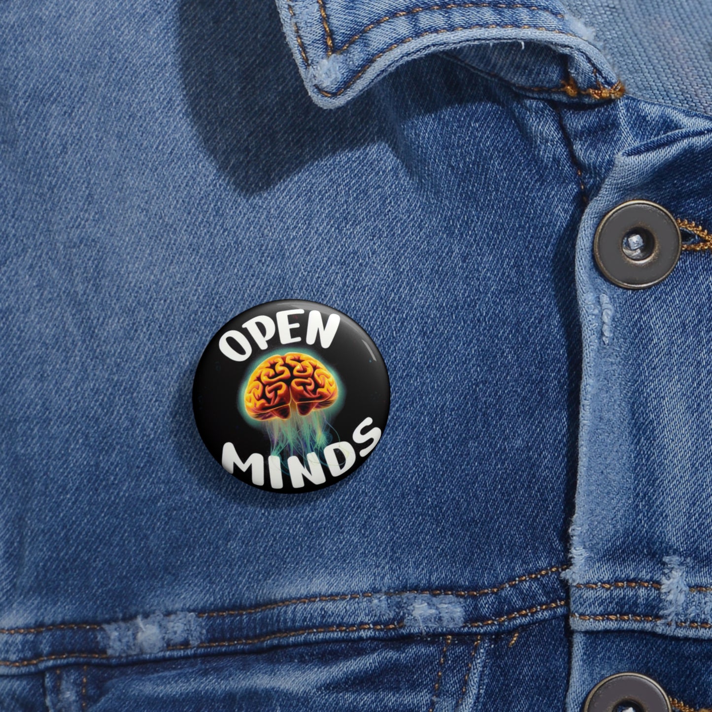 OPEN MINDS Pin Buttons