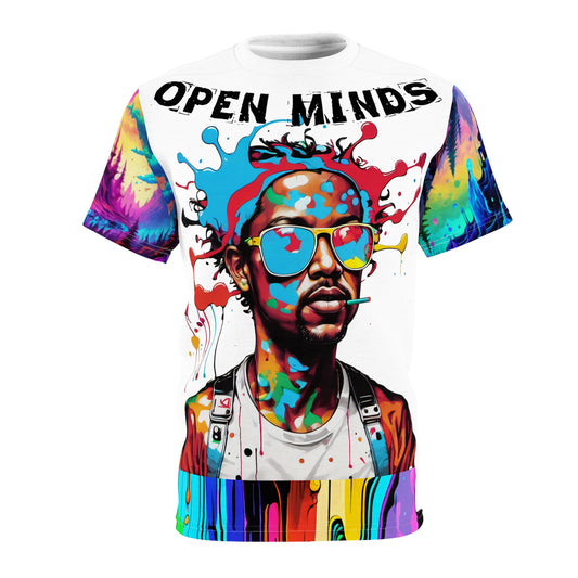 OPEN MINDS - Unisex Cut & Sew Tee (AOP)