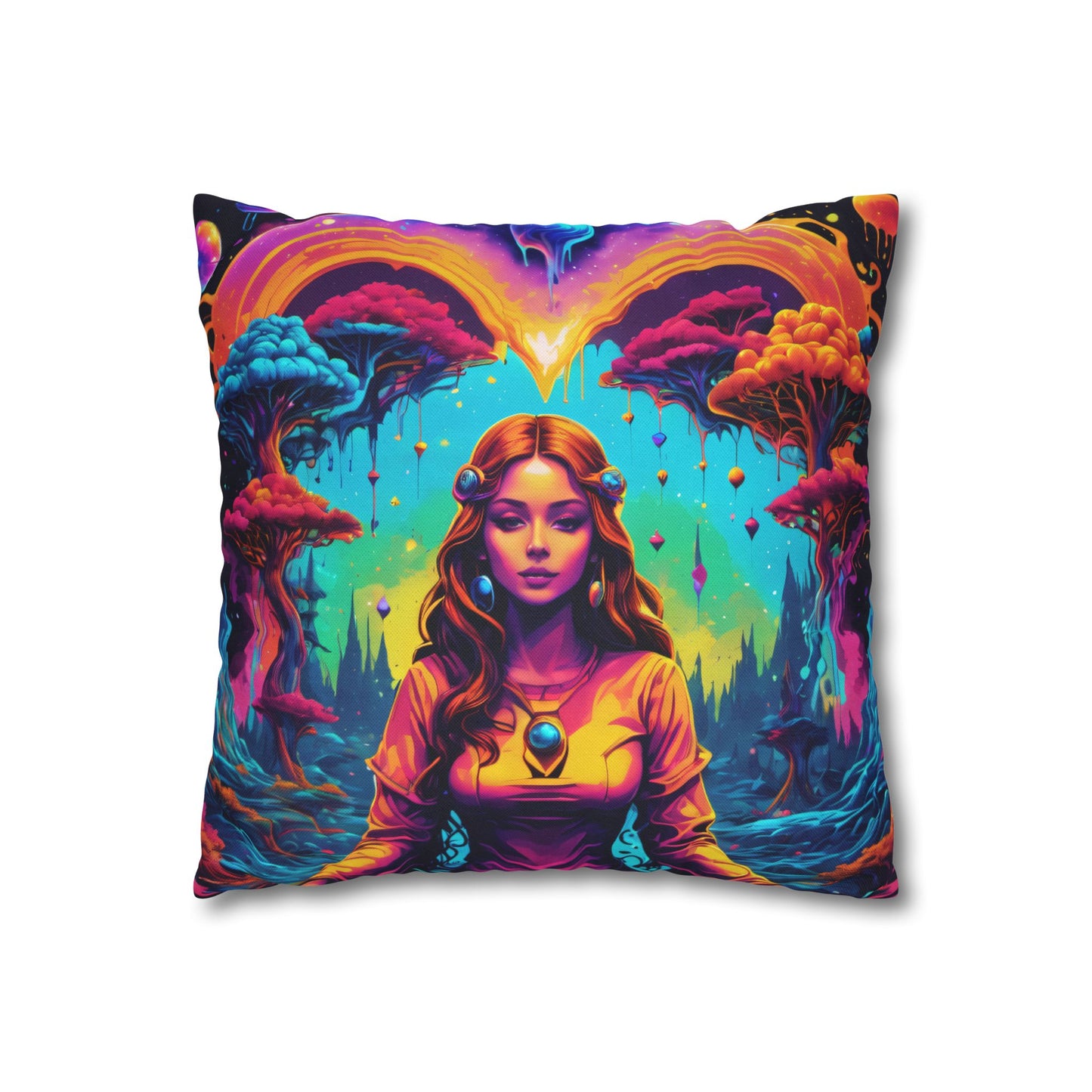 She Knows Spun Polyester Square Pillow CASE