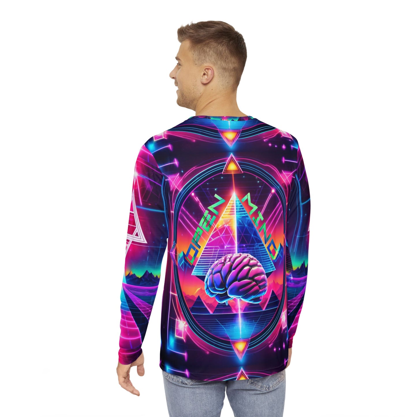 Open Mind Mirror Realm - Long Sleeve Shirt (AOP)