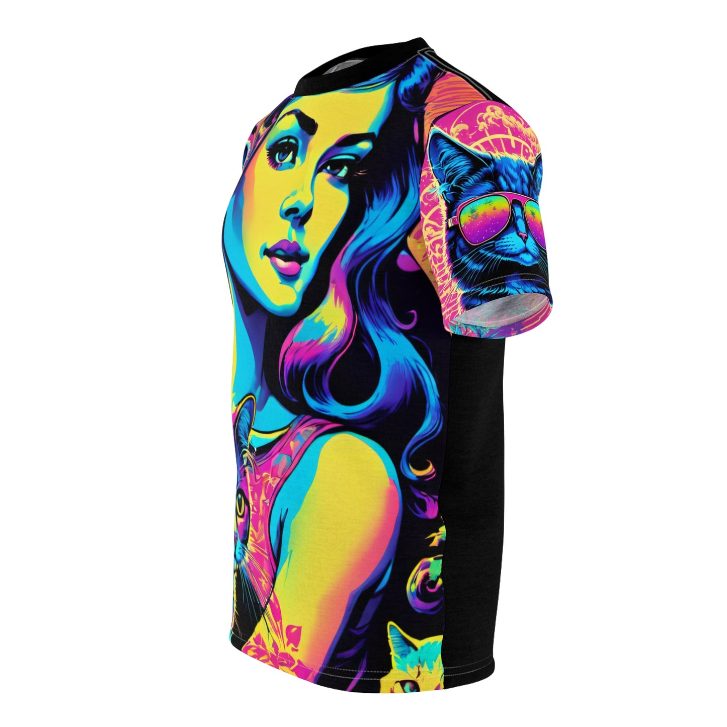 String Theory Kat Unisex Cut & Sew Tee (AOP)