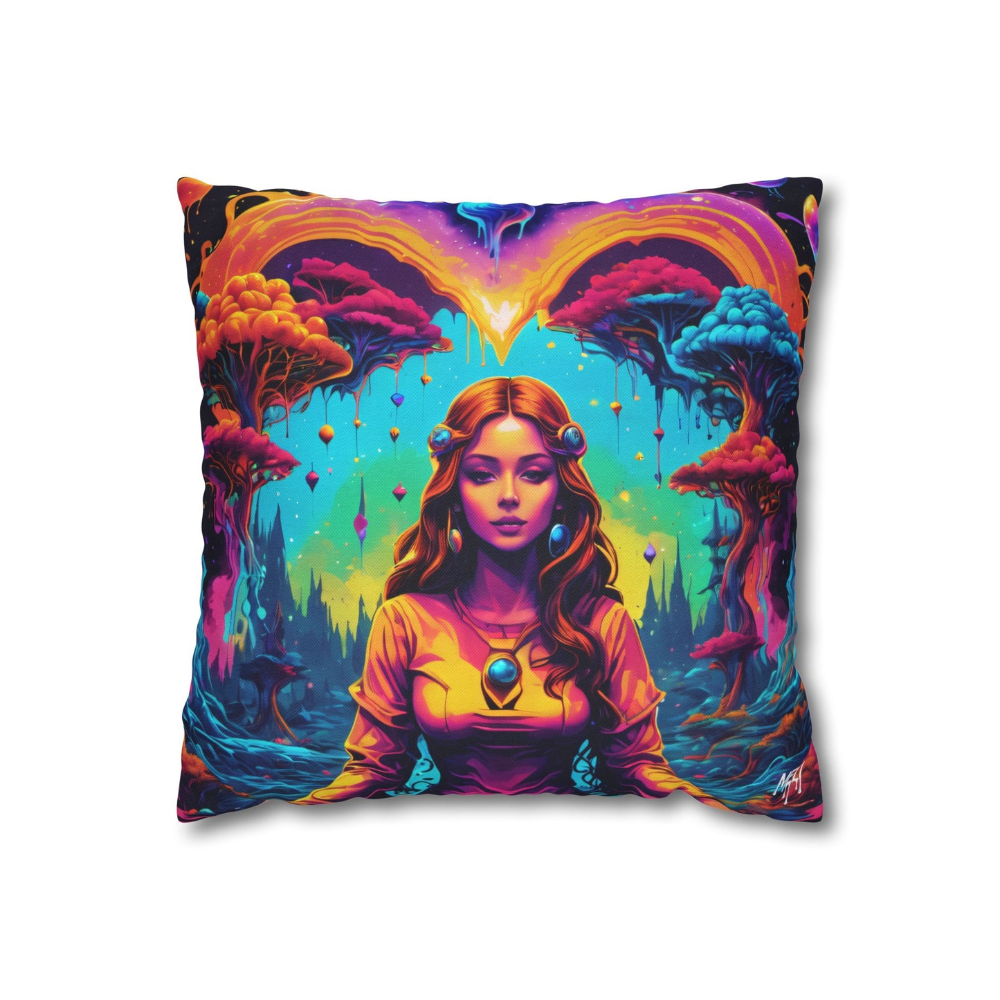 She Knows Spun Polyester Square Pillow CASE