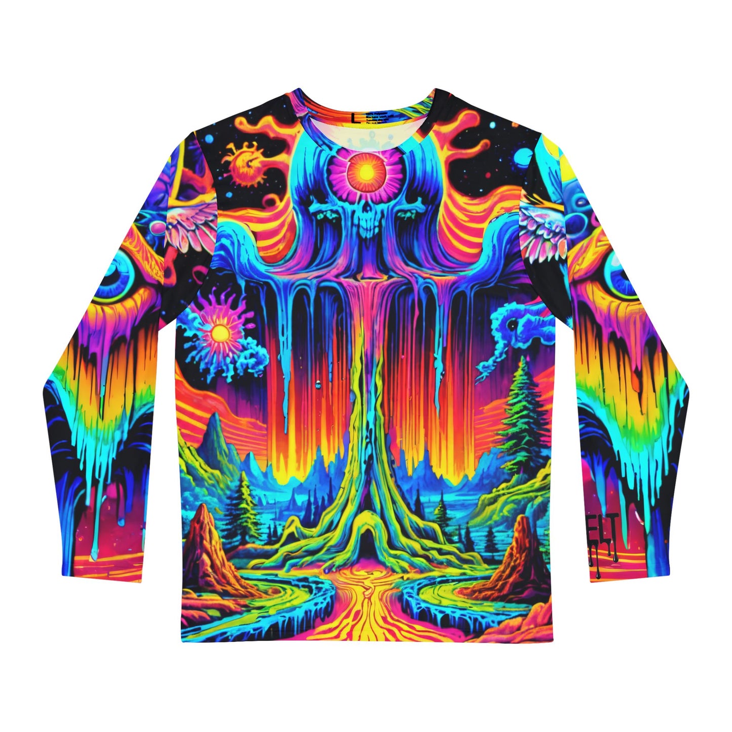 Psychedelic Guardian Men's Long Sleeve Shirt (AOP)