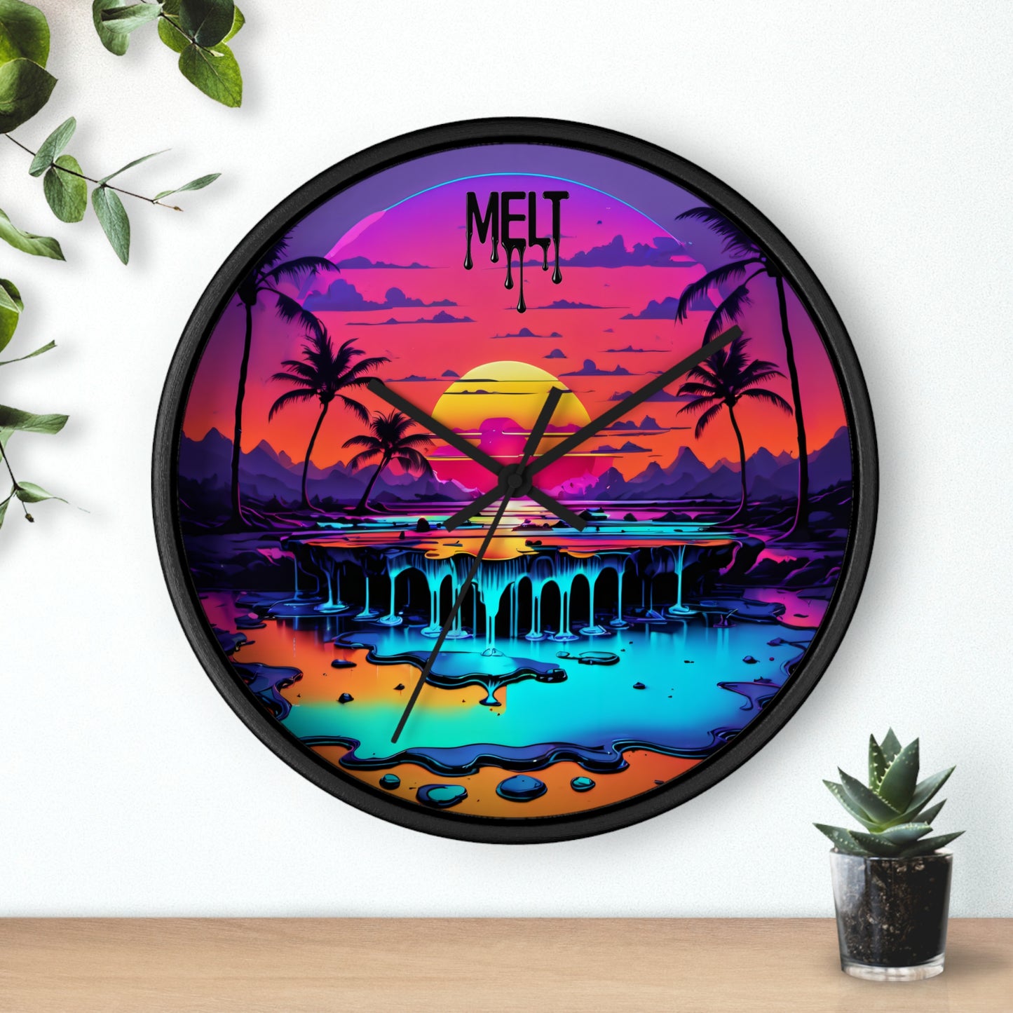 Beach is NOW Wall Clock