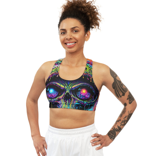 Sight Seeing Seamless Sports Bra (AOP)