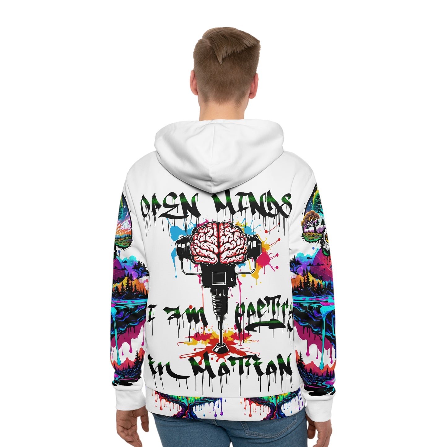 Open Minds - Tag on the Fabric of Space-Time Hoodie (AOP)