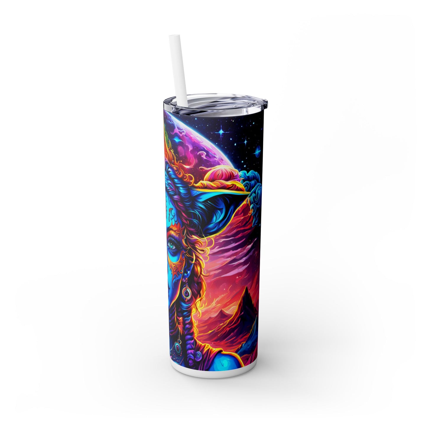 Enchanted Dreamweaveress Skinny Tumbler with Straw, 20oz