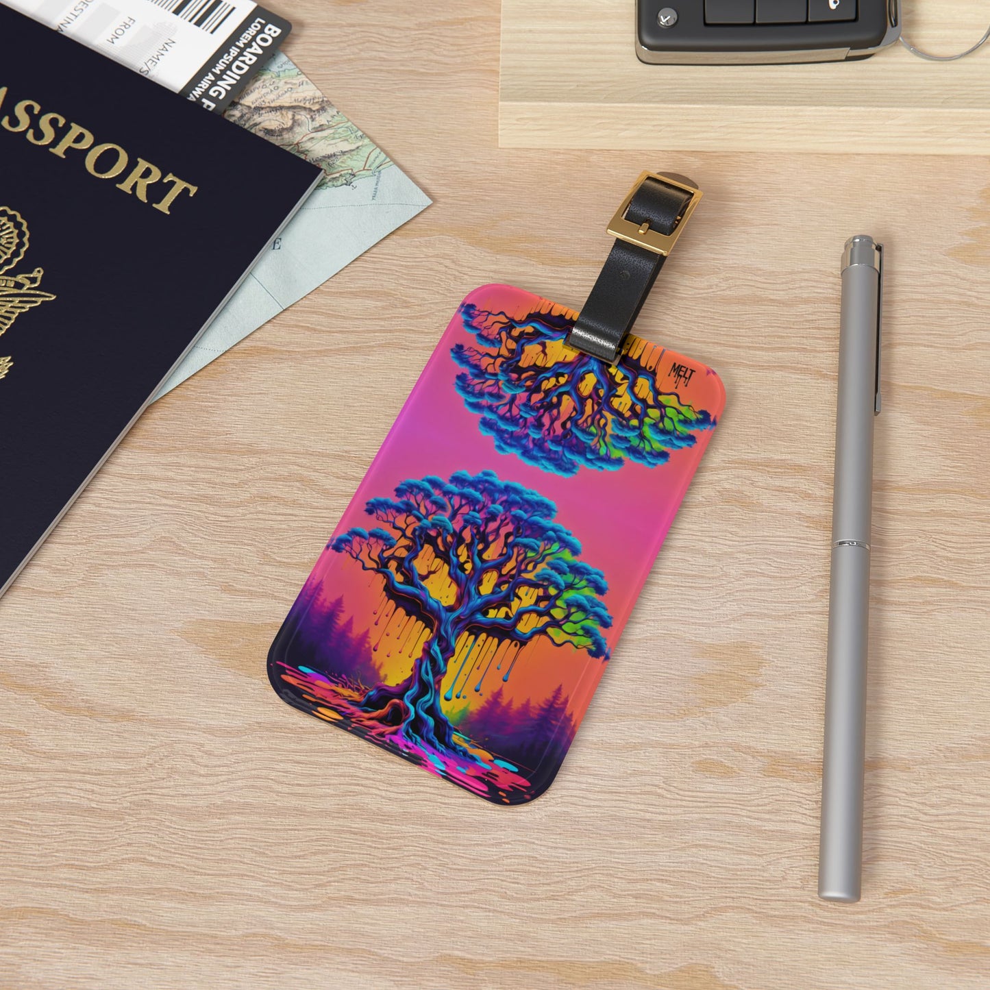 Melting Tree Luggage Tag