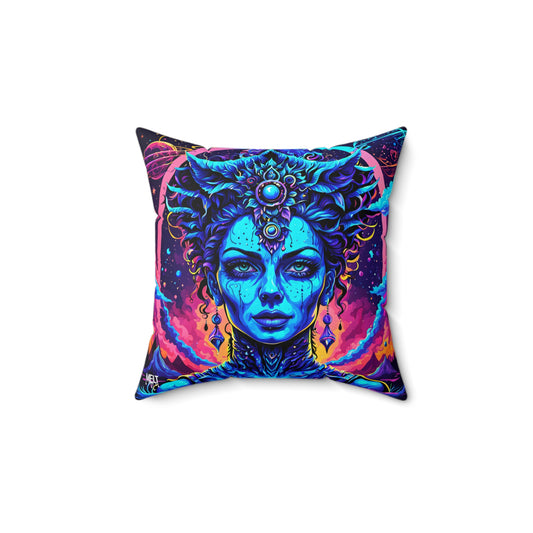 Cosmic Nebula Empress Spun Polyester Square Pillow