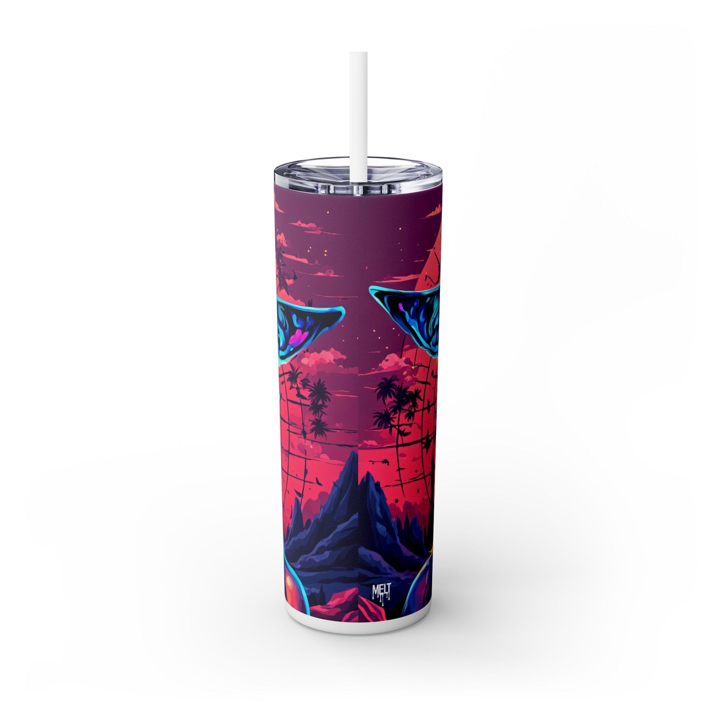 Spectral Empress Skinny Tumbler with Straw, 20oz