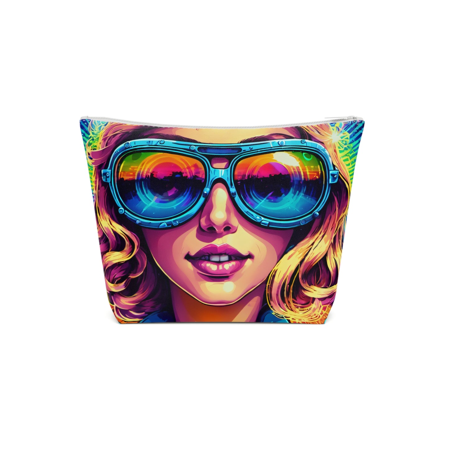 Psychedelic Brat Cotton Cosmetic Bag