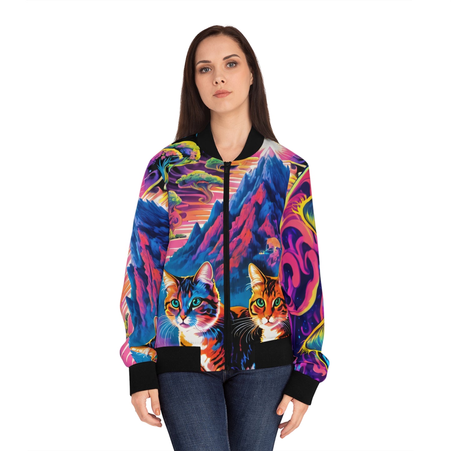 KataLyst Keys Women's Bomber Jacket (AOP)