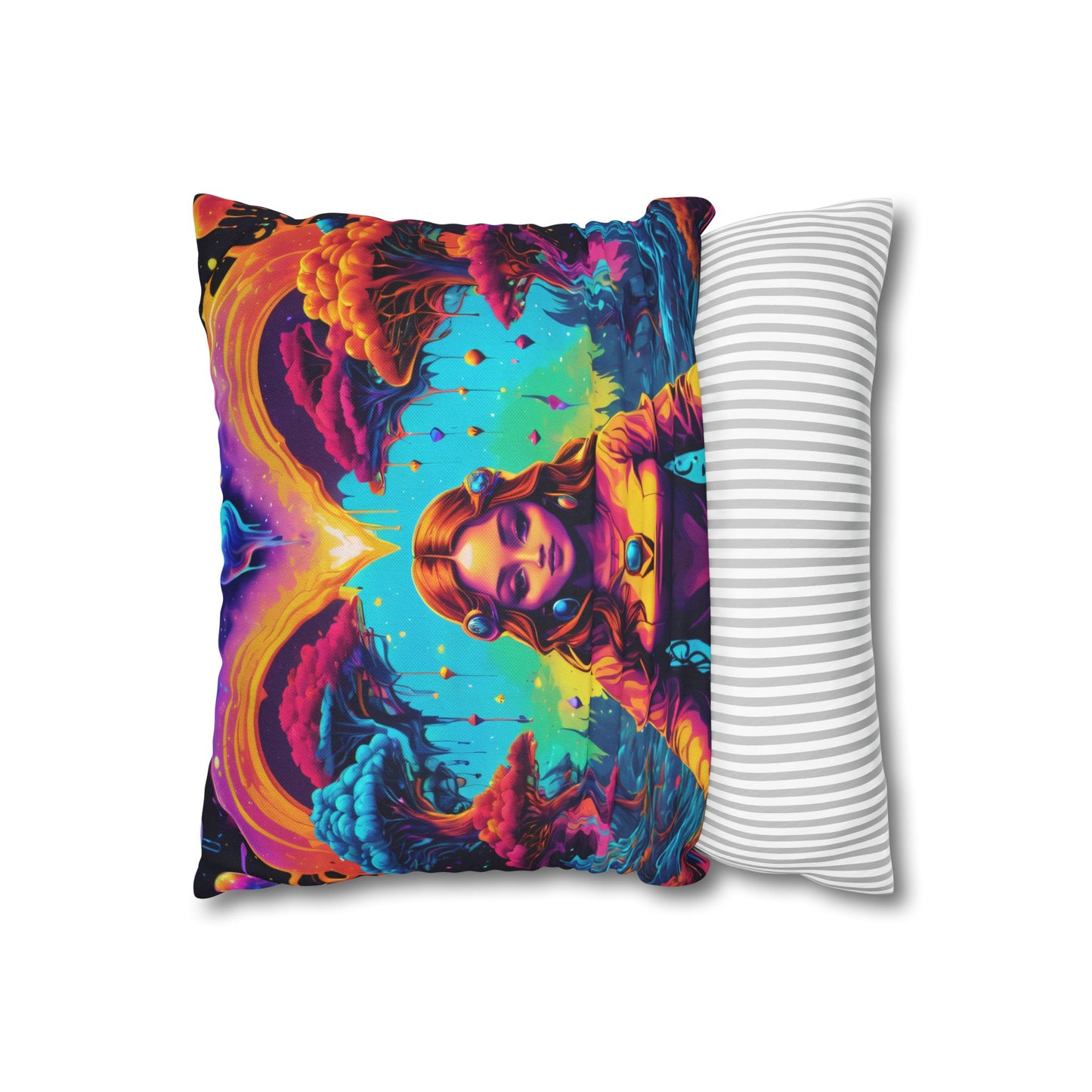 She Knows Spun Polyester Square Pillow CASE