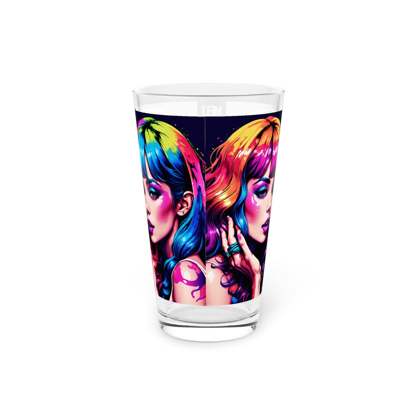 Psychedelic Mirage Ladies Pint Glass, 16oz