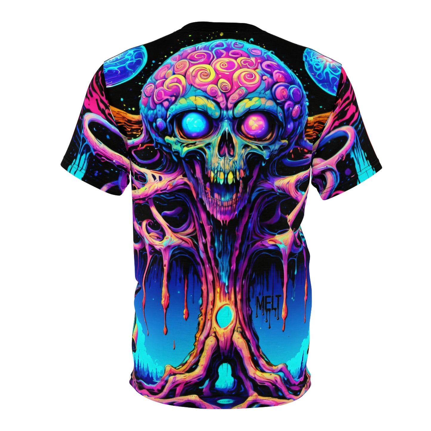 Fractal Cerebral Fluid Unisex Cut & Sew Tee (AOP)