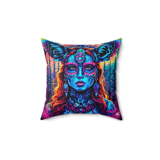 Hypnotic Mirage Queen Spun Polyester Square Pillow