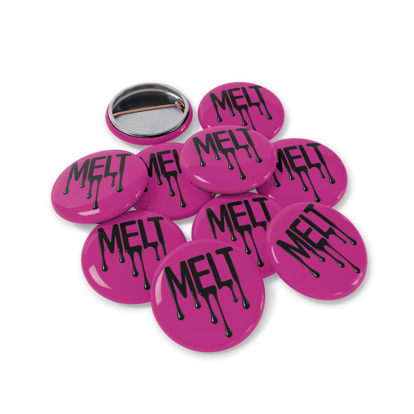 MELT pink Round Pins