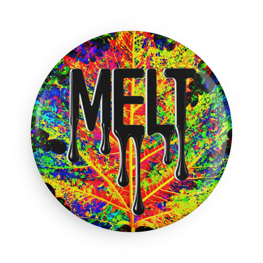 MELT color leaf Button Magnet, Round (1 & 10 pcs)