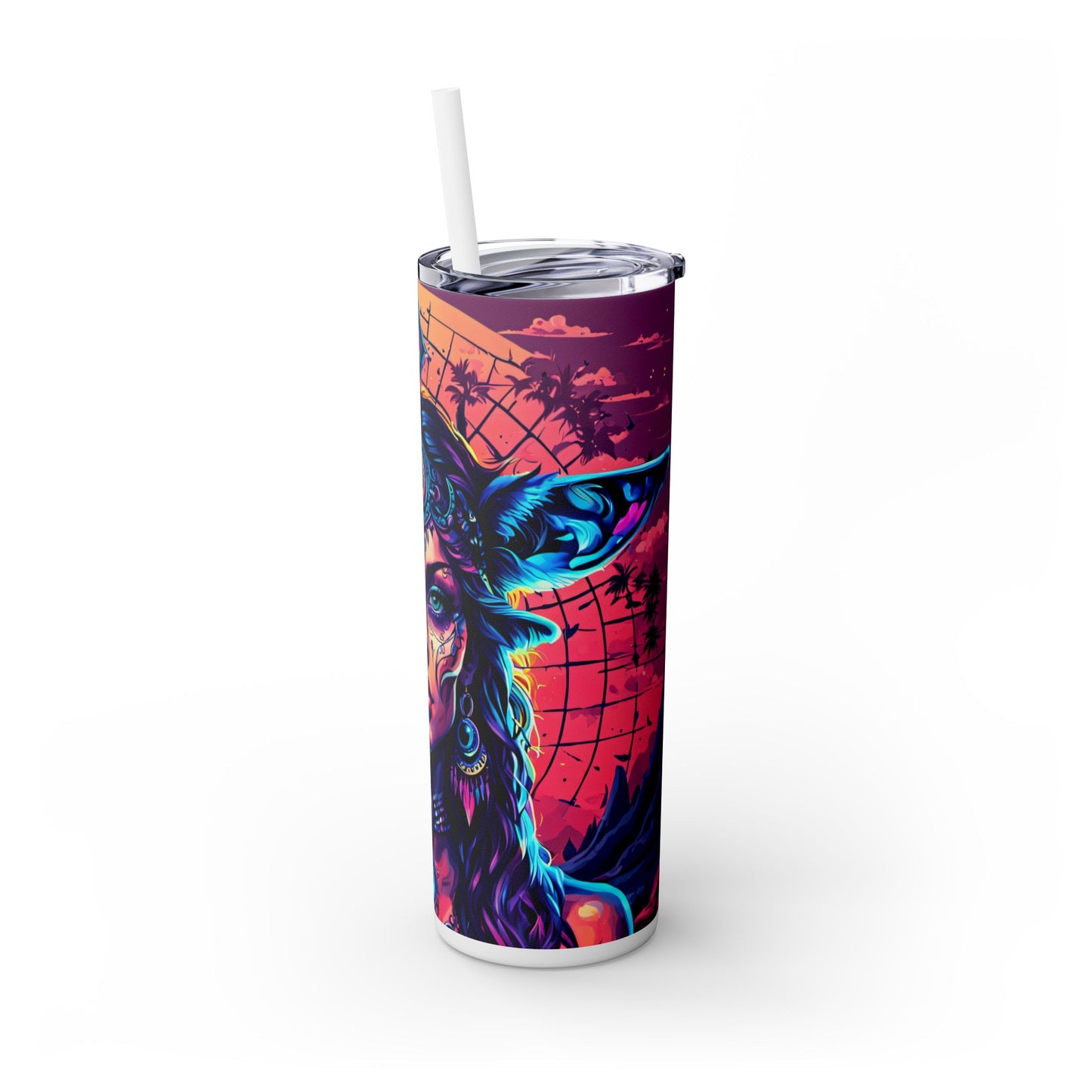 Spectral Empress Skinny Tumbler with Straw, 20oz