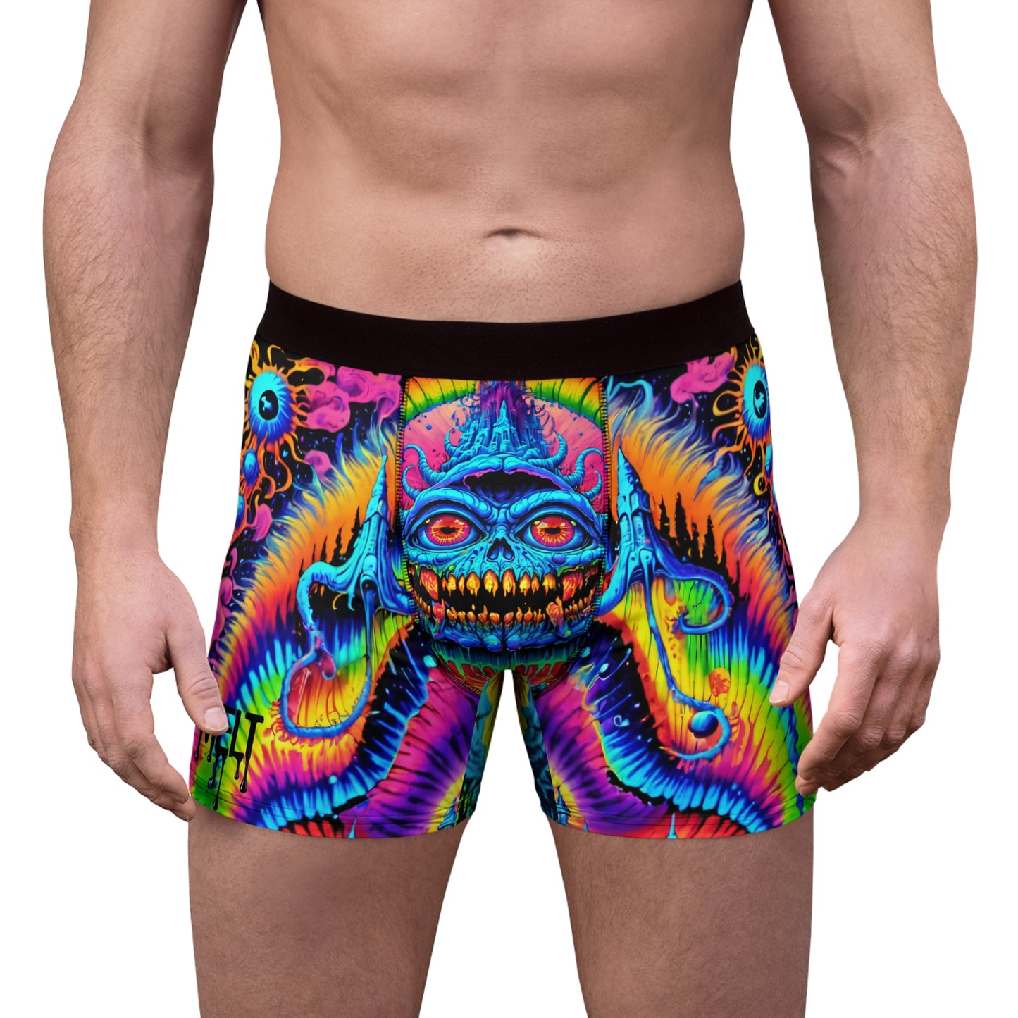 Trippy Mirage Monarch Men's Boxer Briefs (AOP)