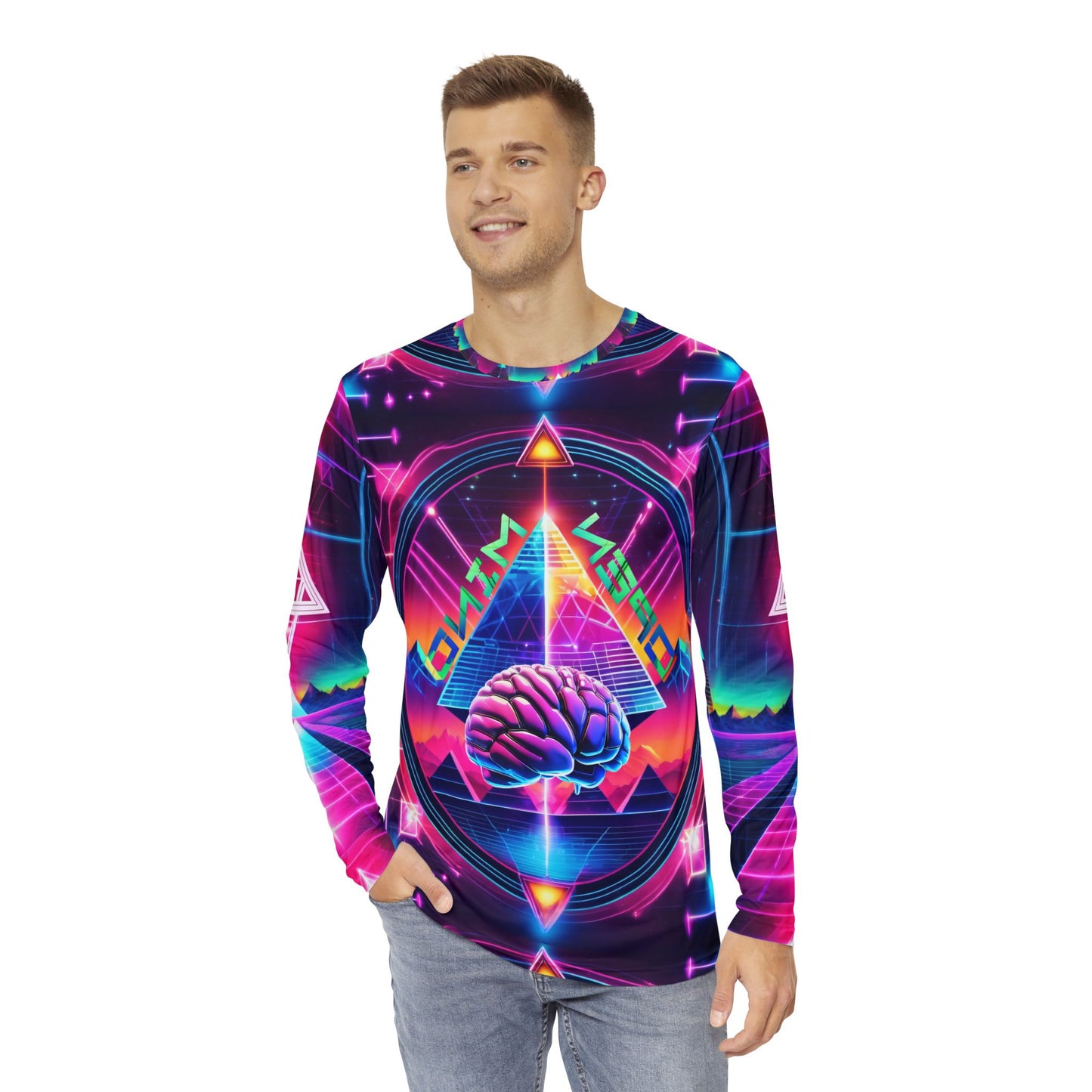 Open Mind Mirror Realm - Long Sleeve Shirt (AOP)