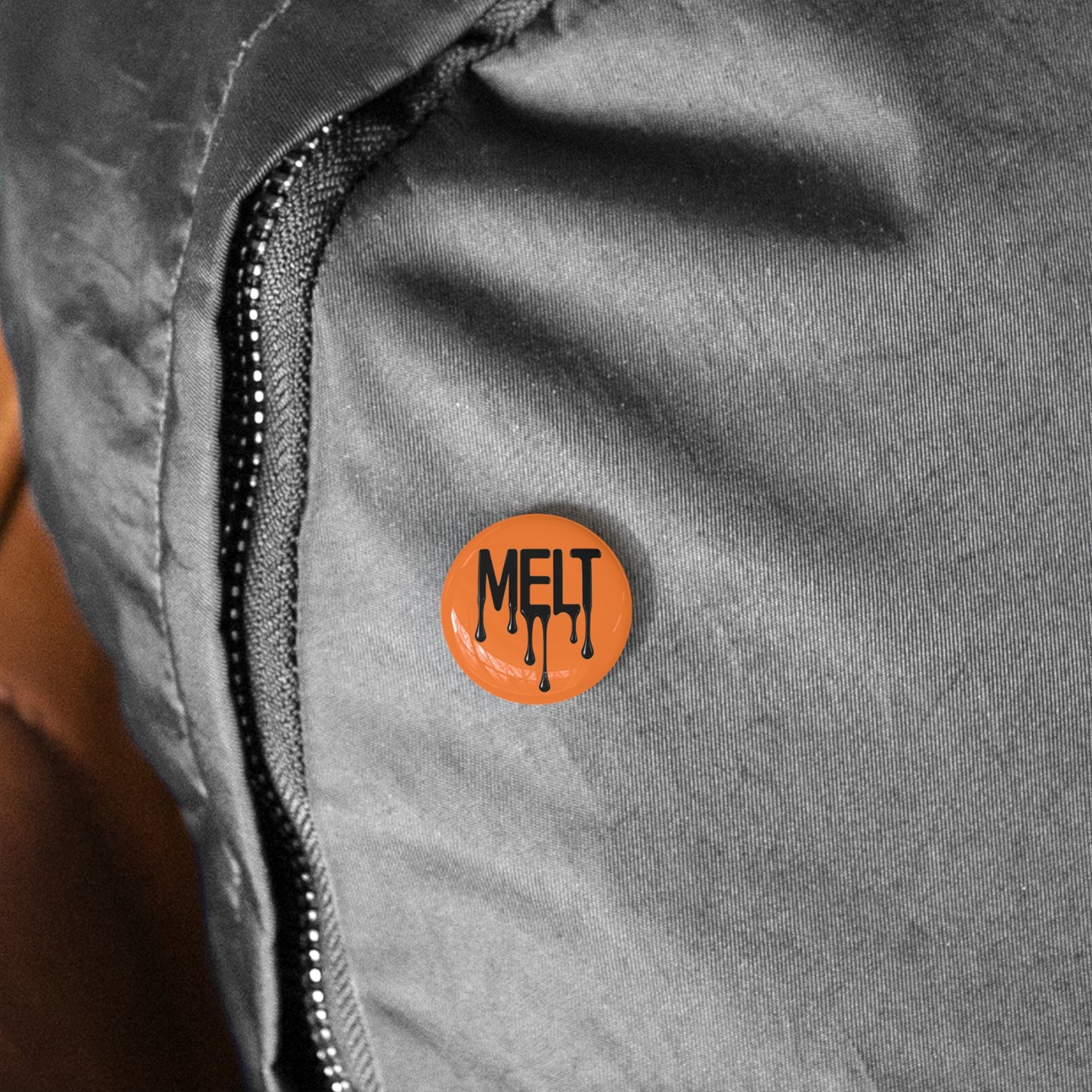 MELT orange Round Pins