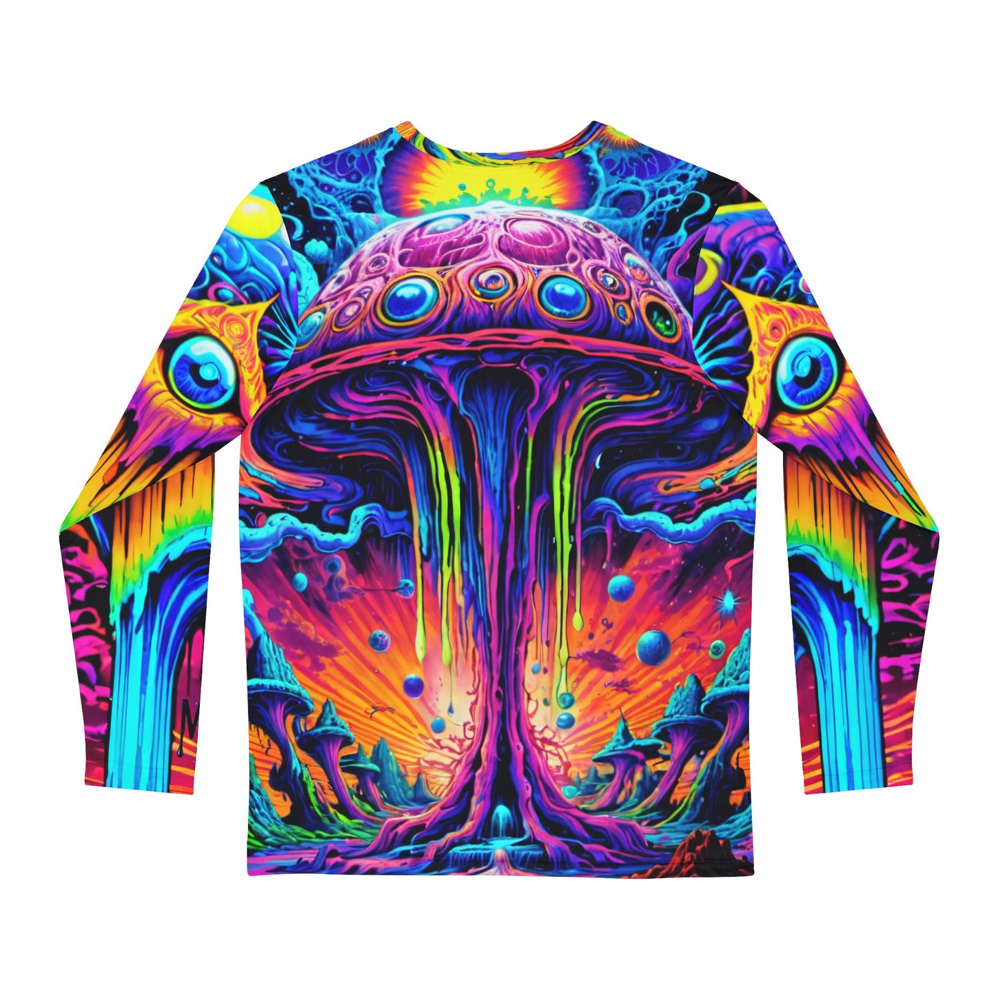 Psychedelic Guardian Men's Long Sleeve Shirt (AOP)