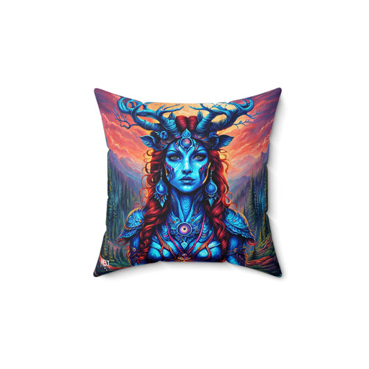 Ancestral Antlers Spun Polyester Square Pillow