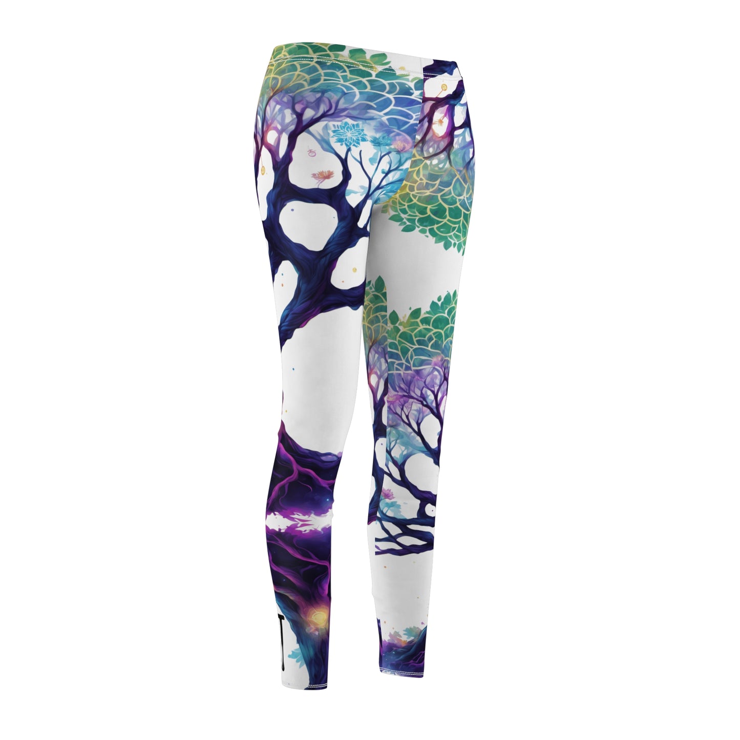 Branching Queen Women's Cut & Sew Casual Leggings (AOP)