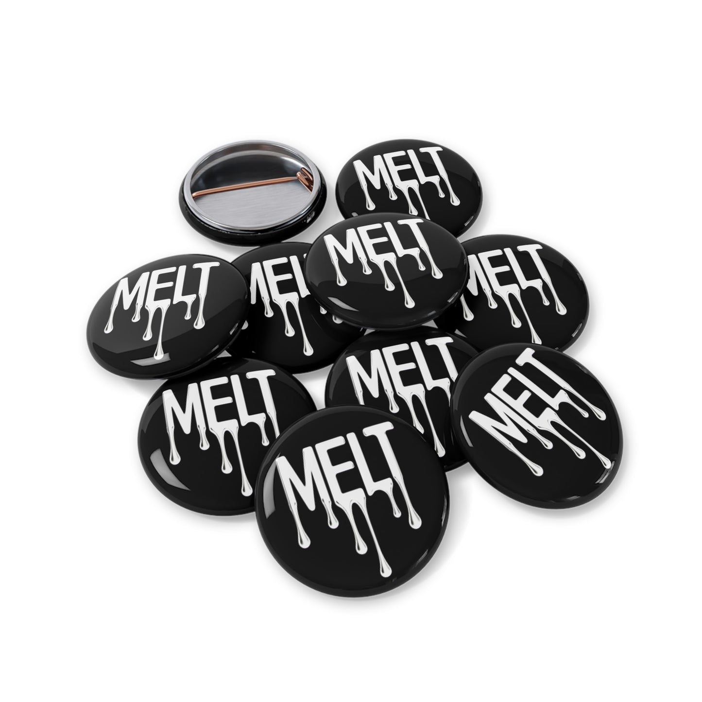 MELT black Round Pins