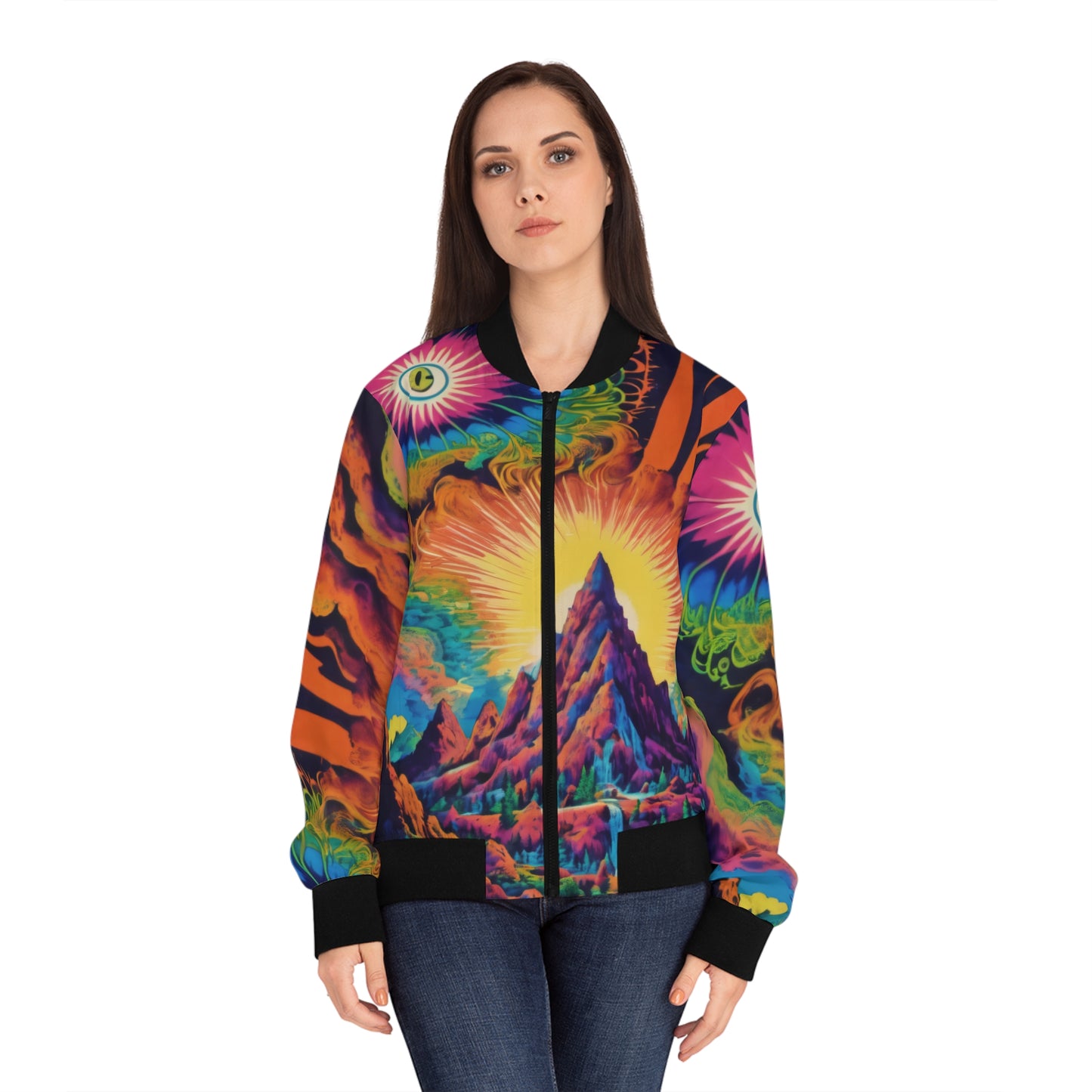 Highest Heights Women's Bomber Jacket (AOP)