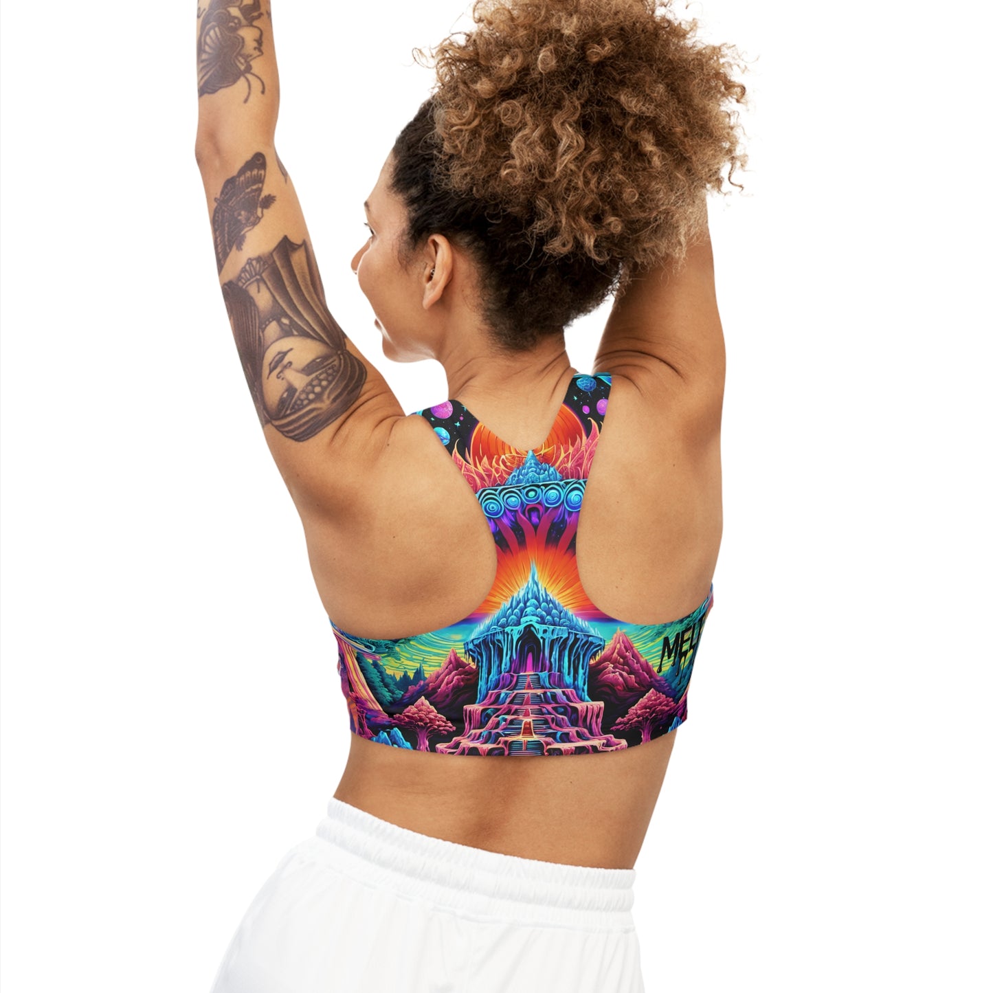 Sight Seeing Seamless Sports Bra (AOP)