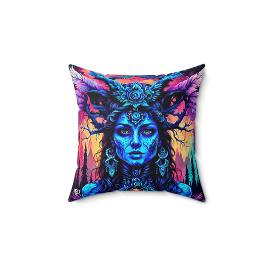 Enchanted Nebula Queen Spun Polyester Square Pillow