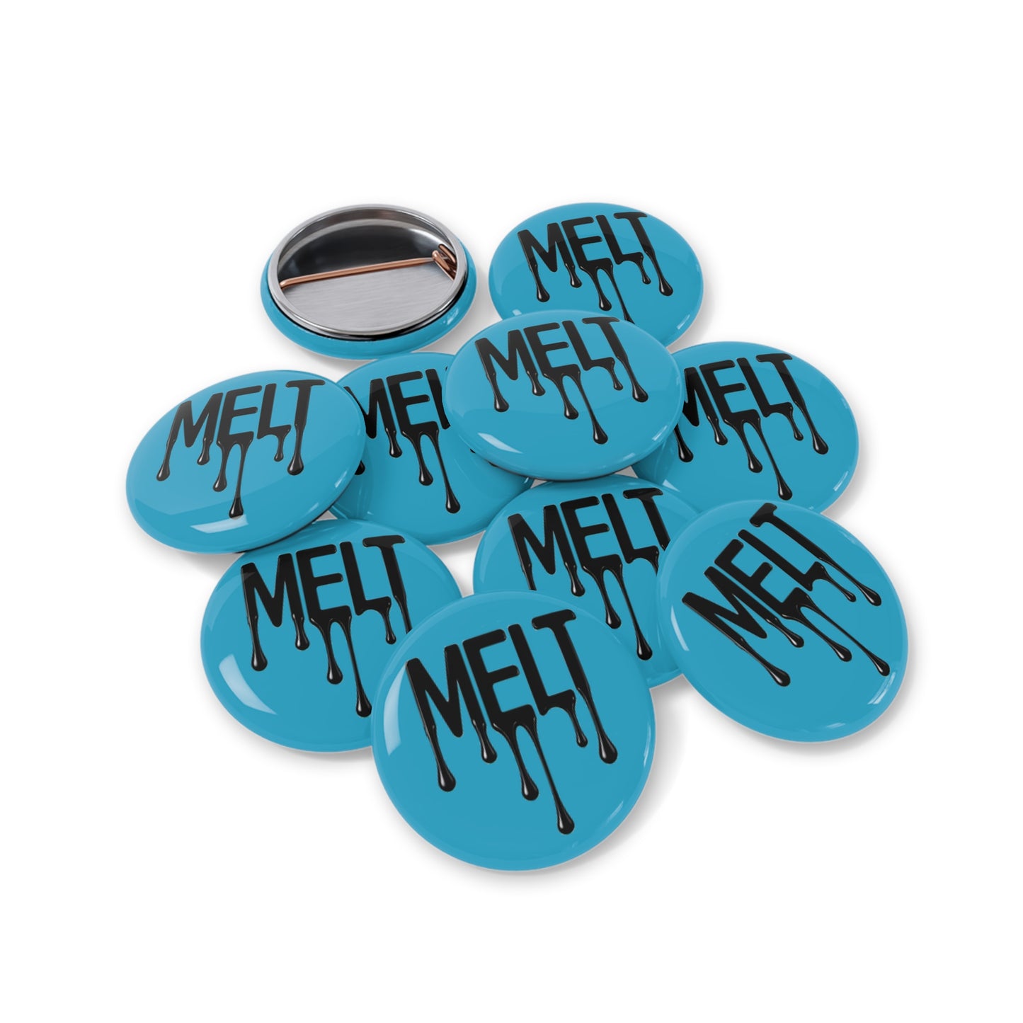 MELT blue Round Pins