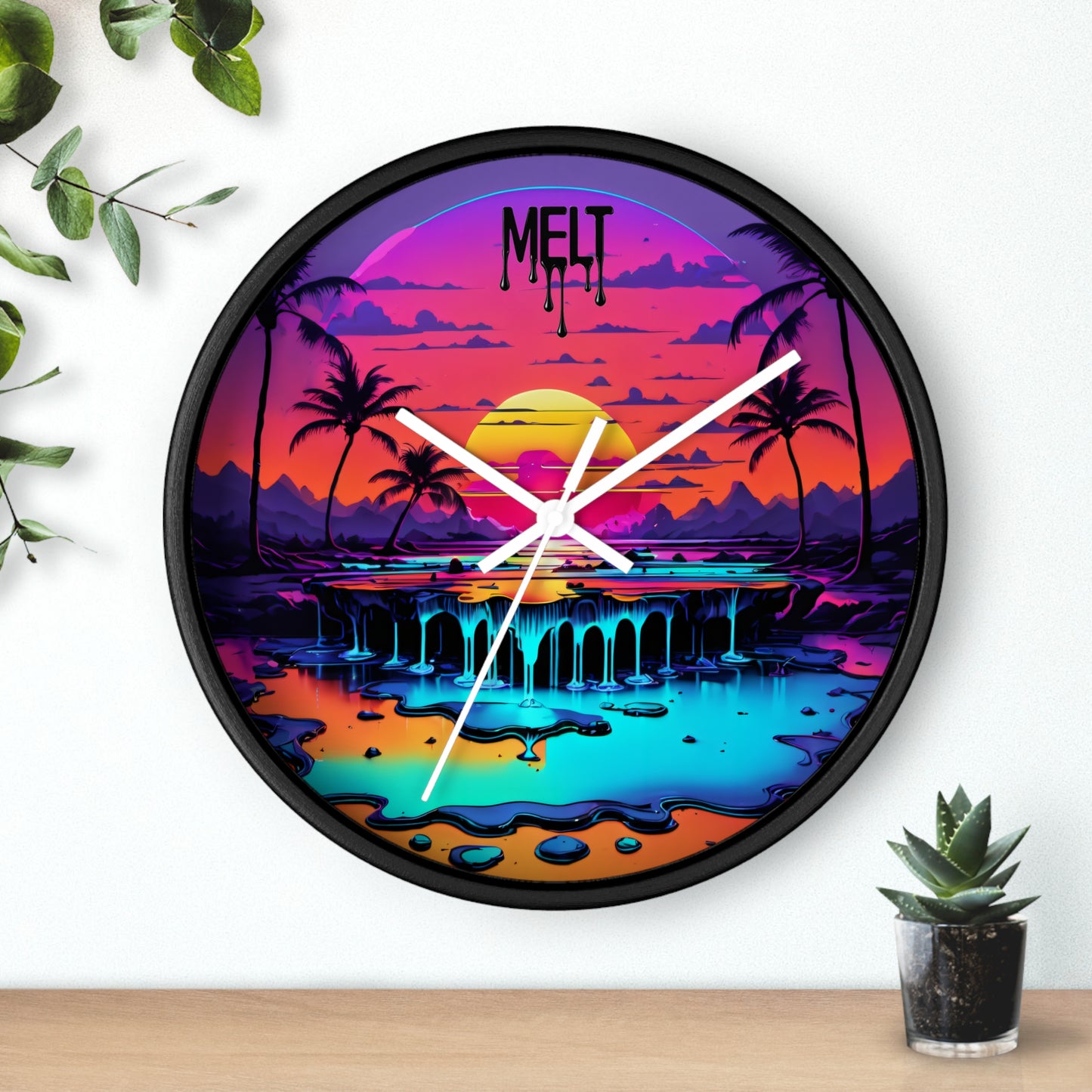 Beach is NOW Wall Clock