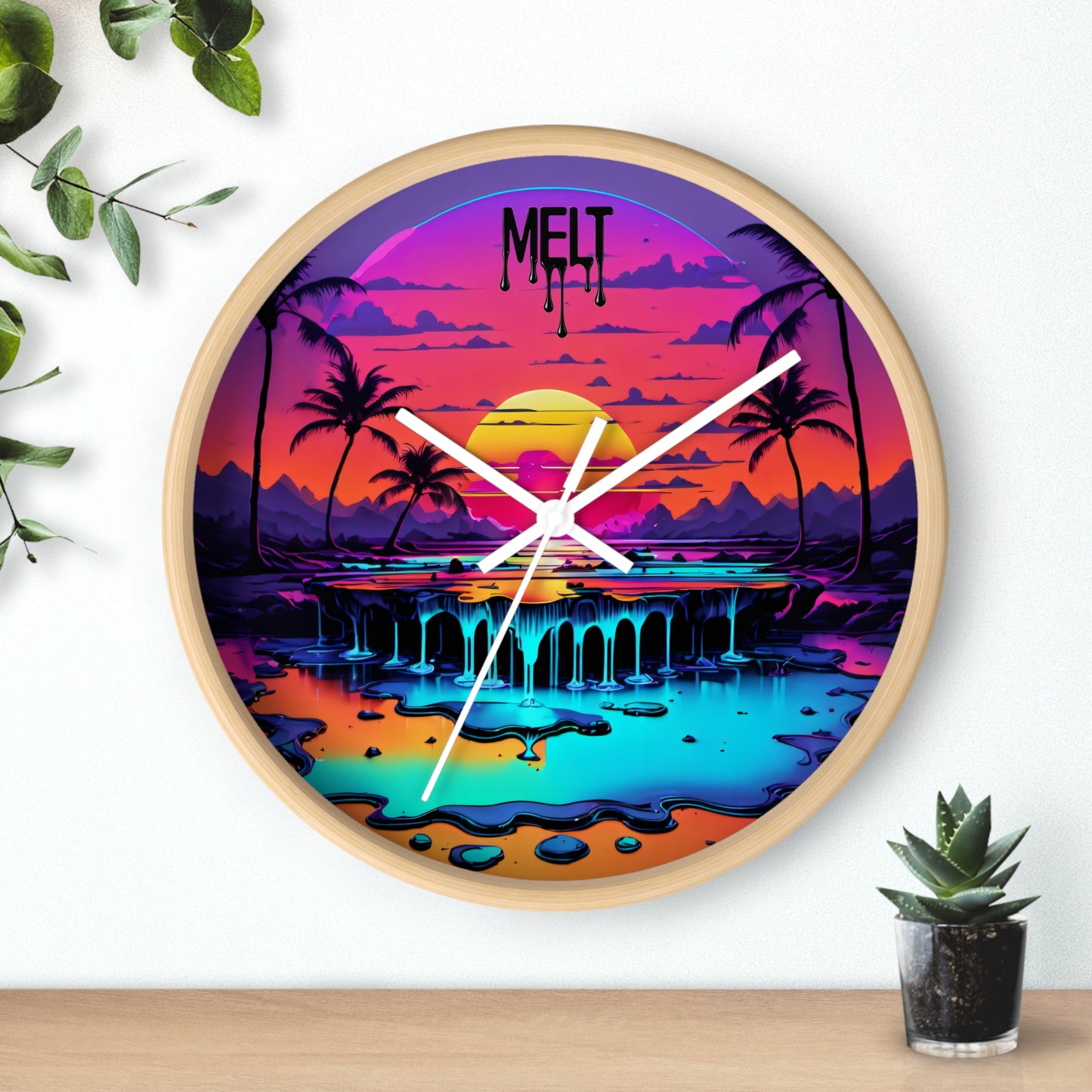 Beach is NOW Wall Clock