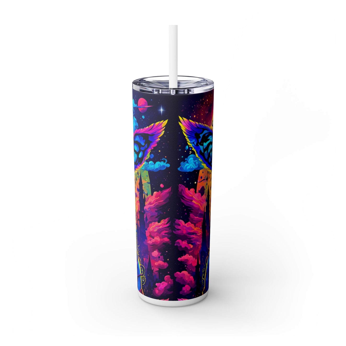 Euphoric Empress Skinny Tumbler with Straw, 20oz