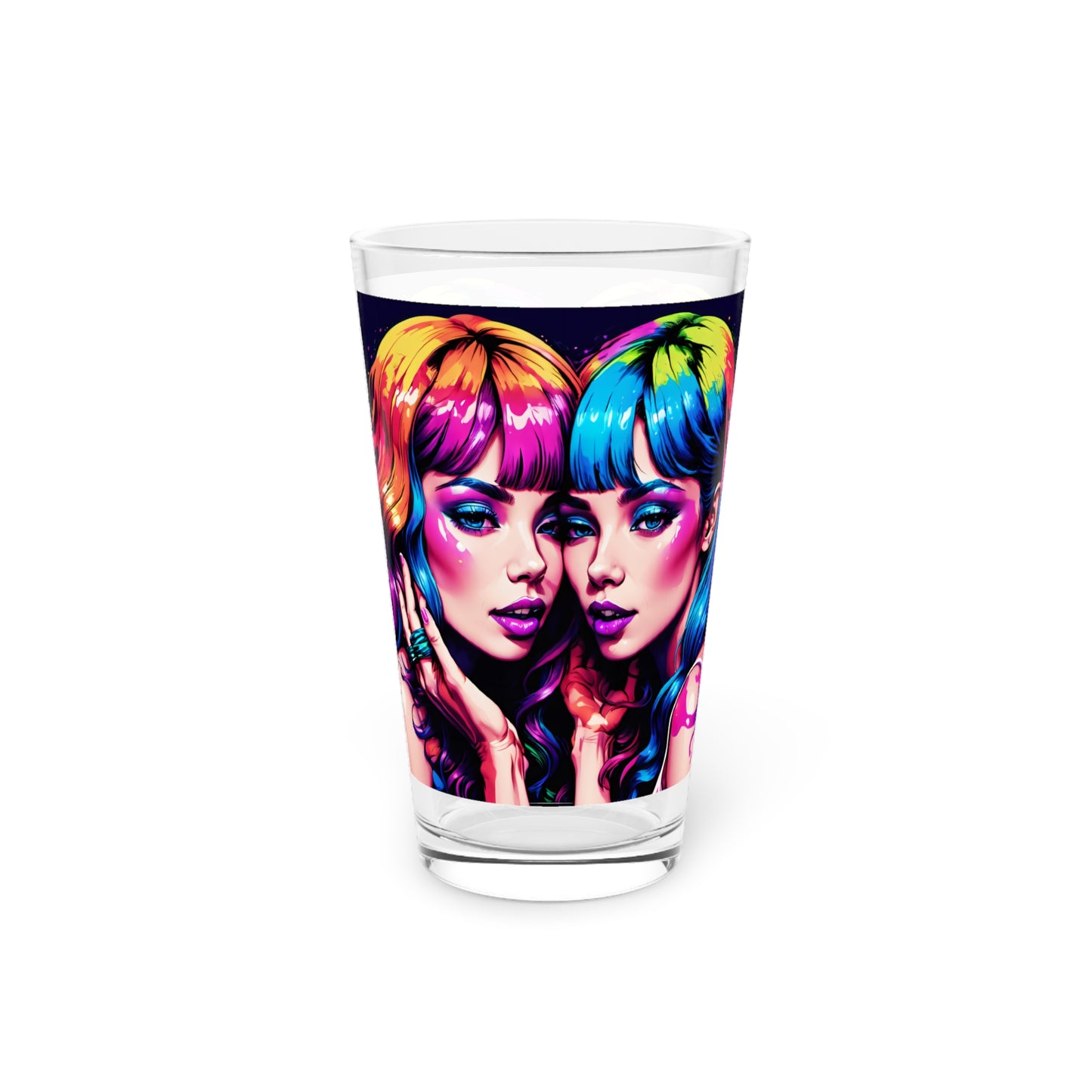 Psychedelic Mirage Ladies Pint Glass, 16oz