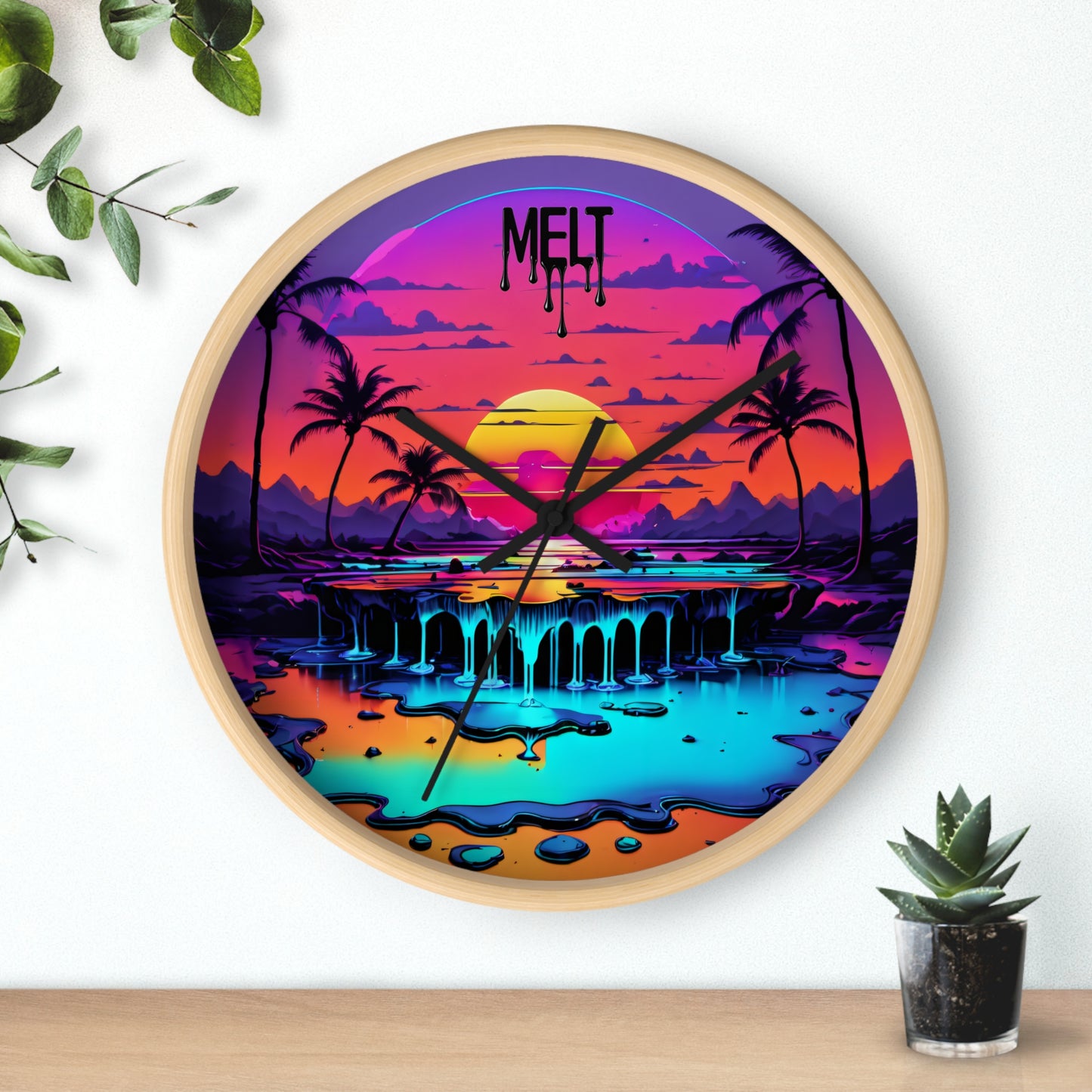 Beach is NOW Wall Clock