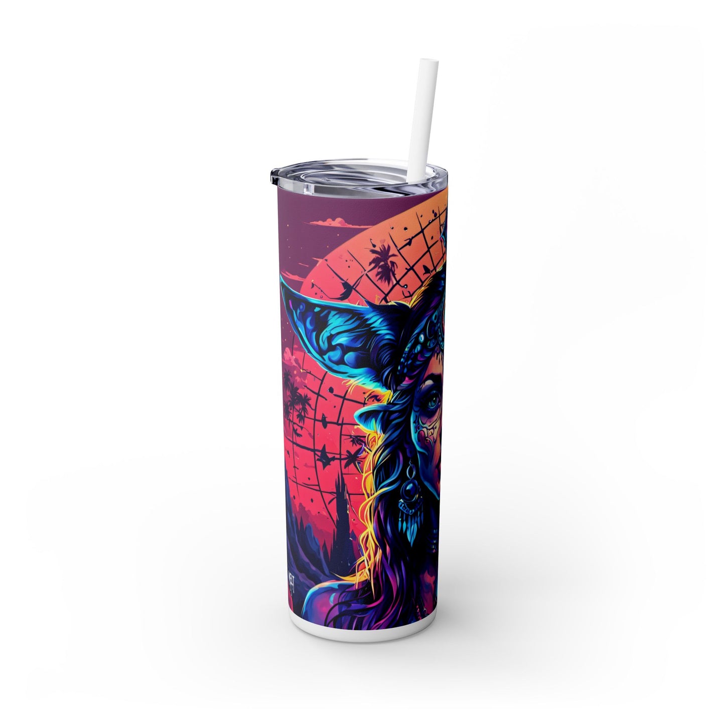 Spectral Empress Skinny Tumbler with Straw, 20oz