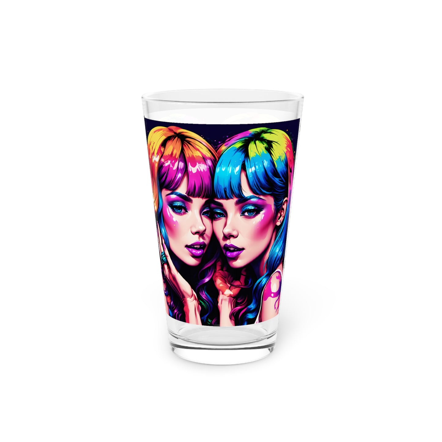 Psychedelic Mirage Ladies Pint Glass, 16oz