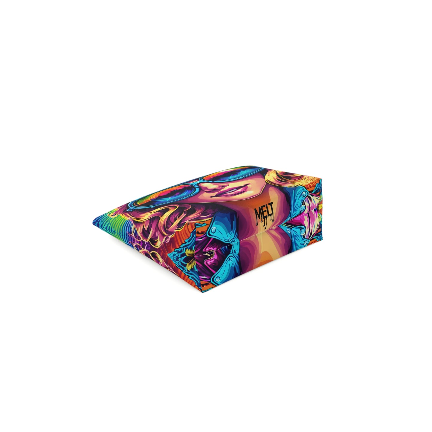 Psychedelic Brat Cotton Cosmetic Bag