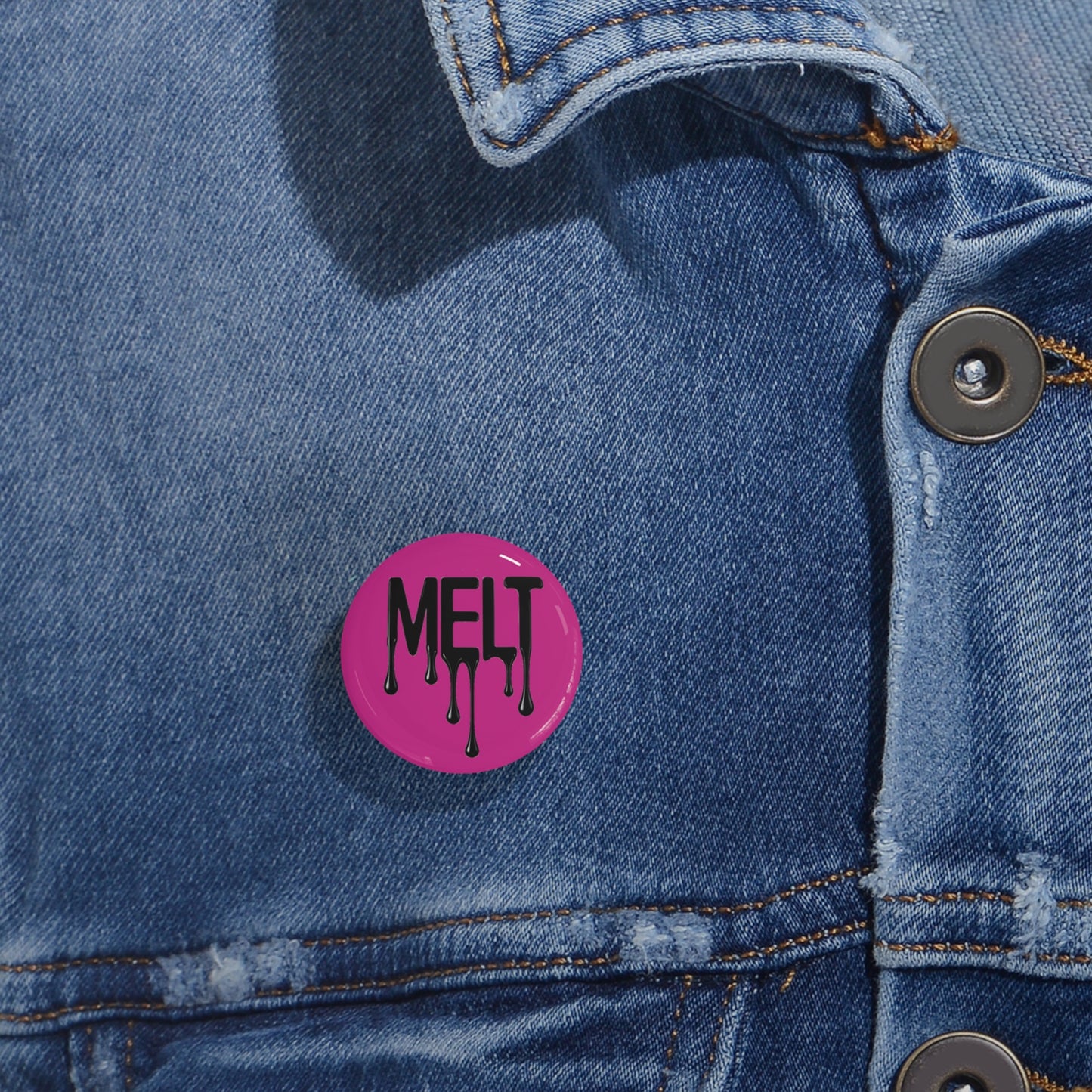 MELT pink Round Pins