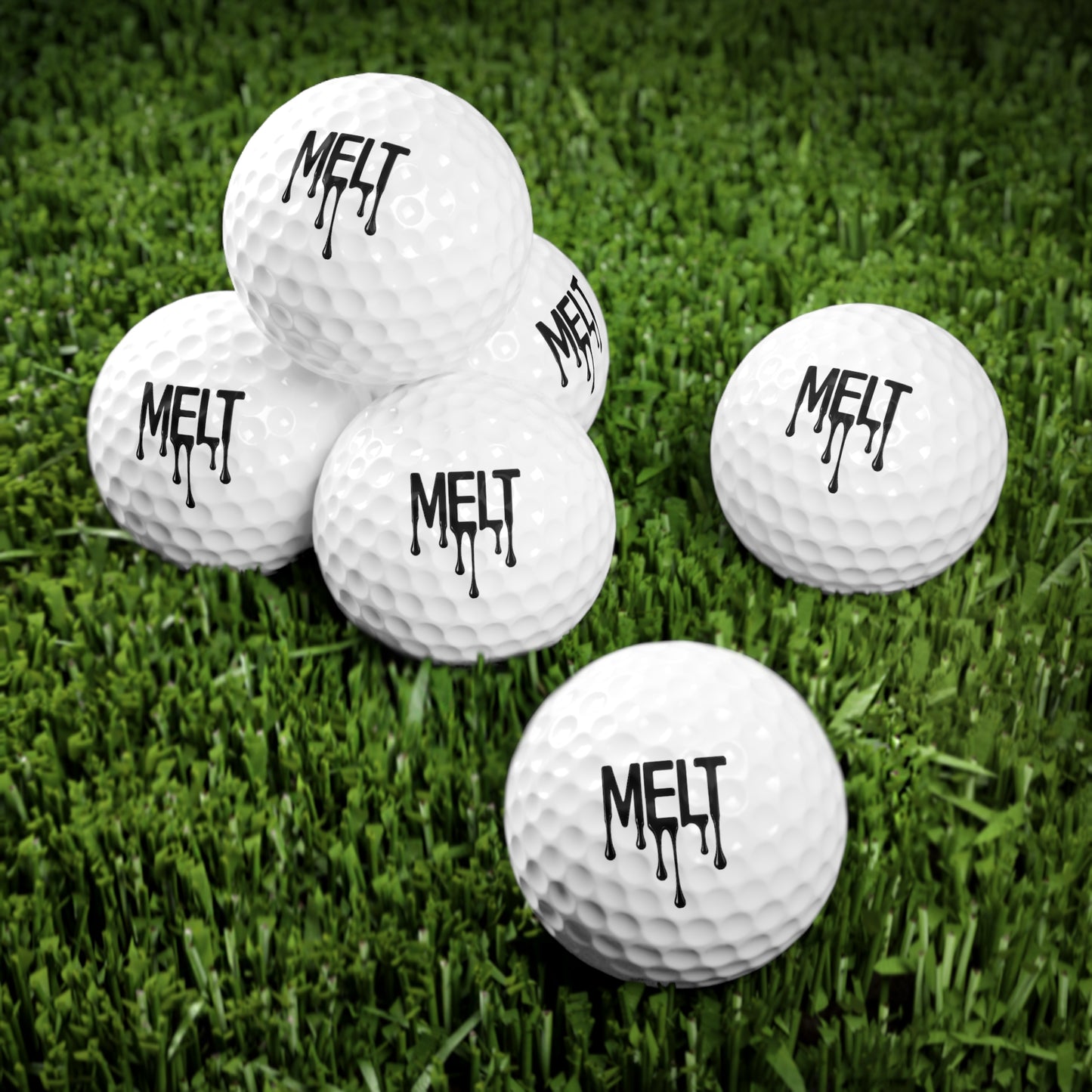 Melty Golf Balls, 6pcs