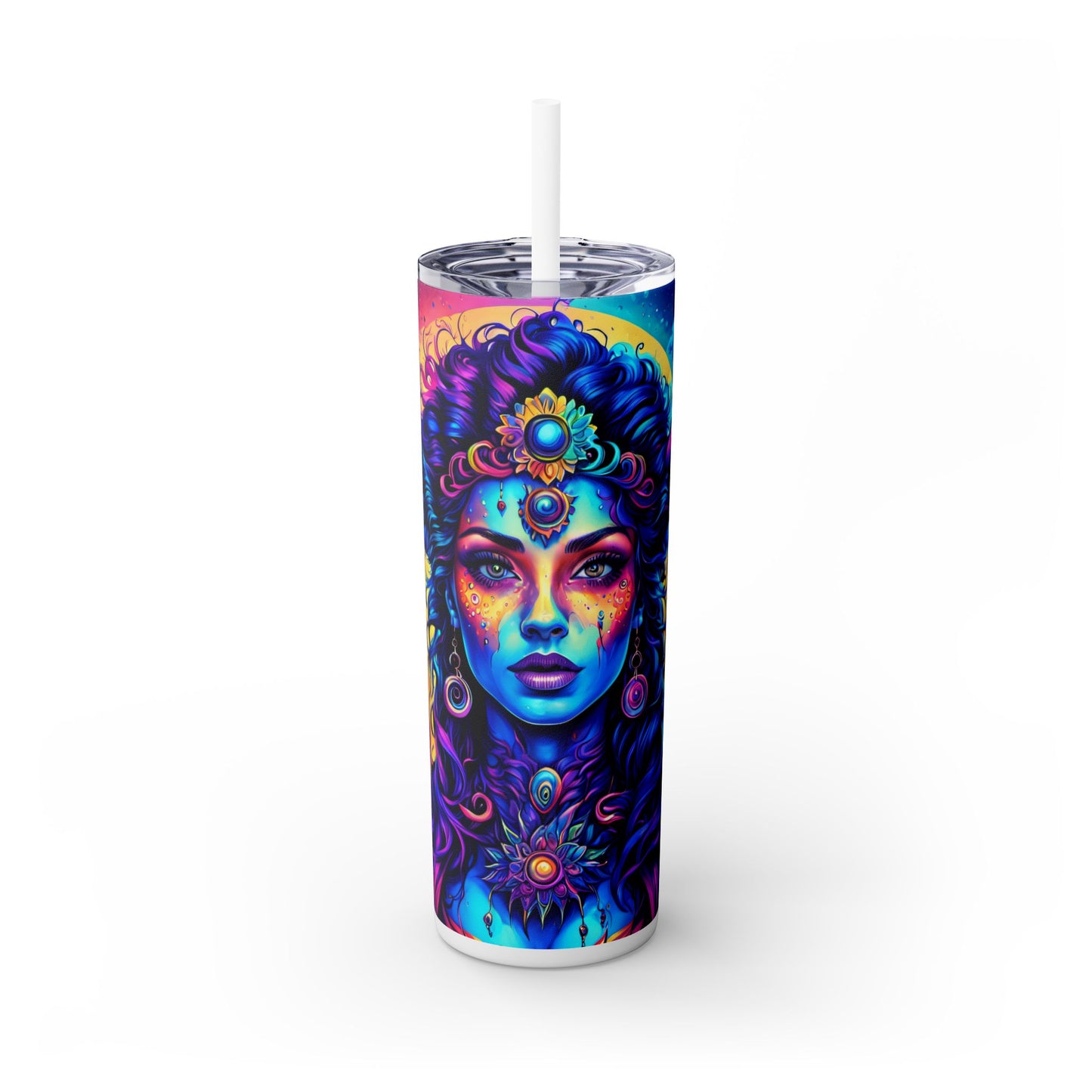 Euphoric Empress Skinny Tumbler with Straw, 20oz