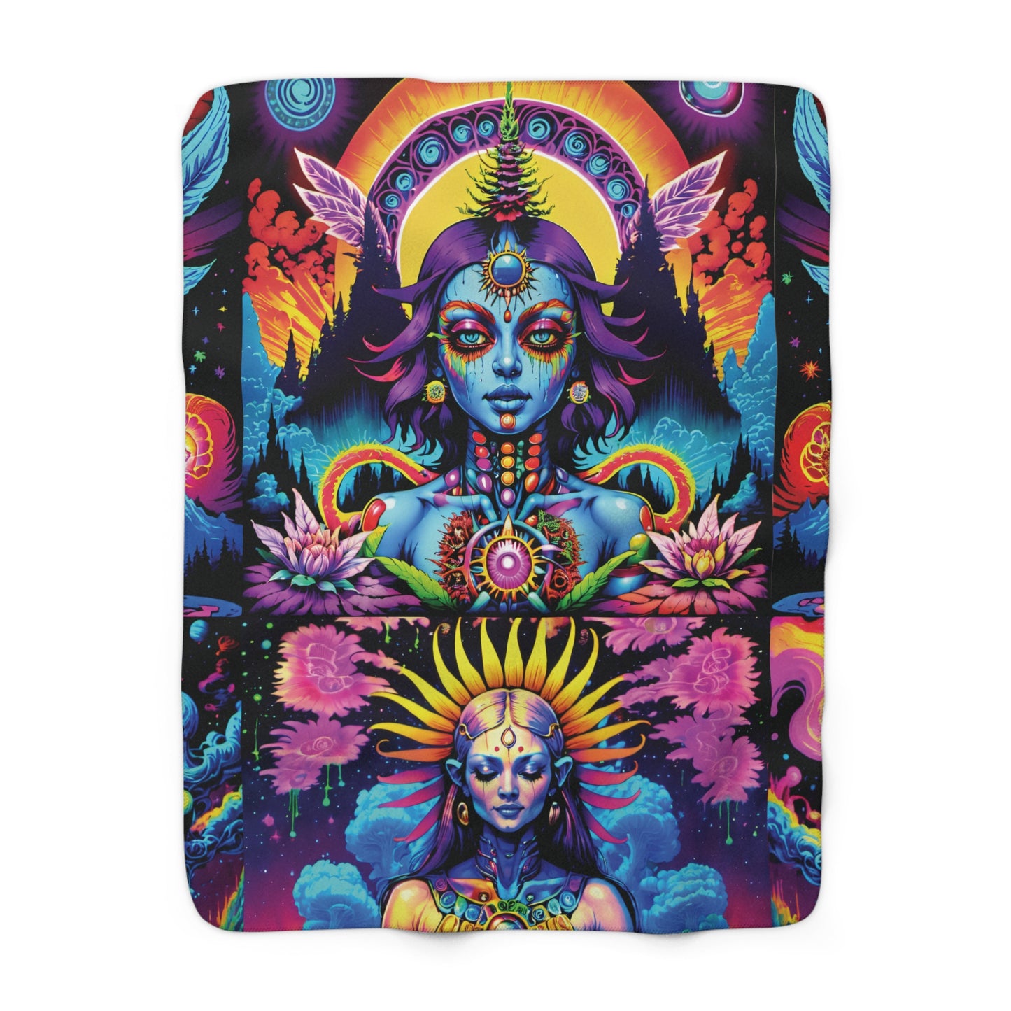 Ineffable Chakra Enchanter Sherpa Fleece Blanket