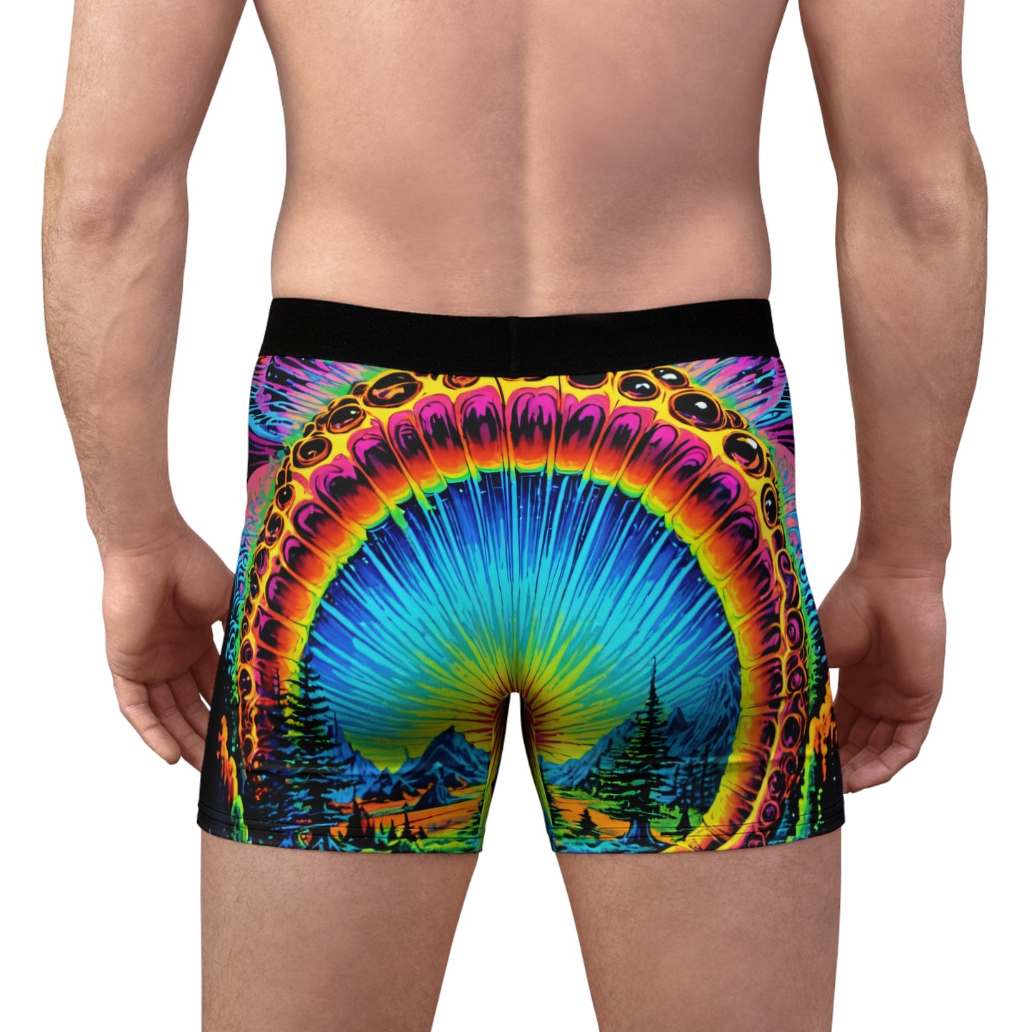 Trippy Mirage Monarch Men's Boxer Briefs (AOP)